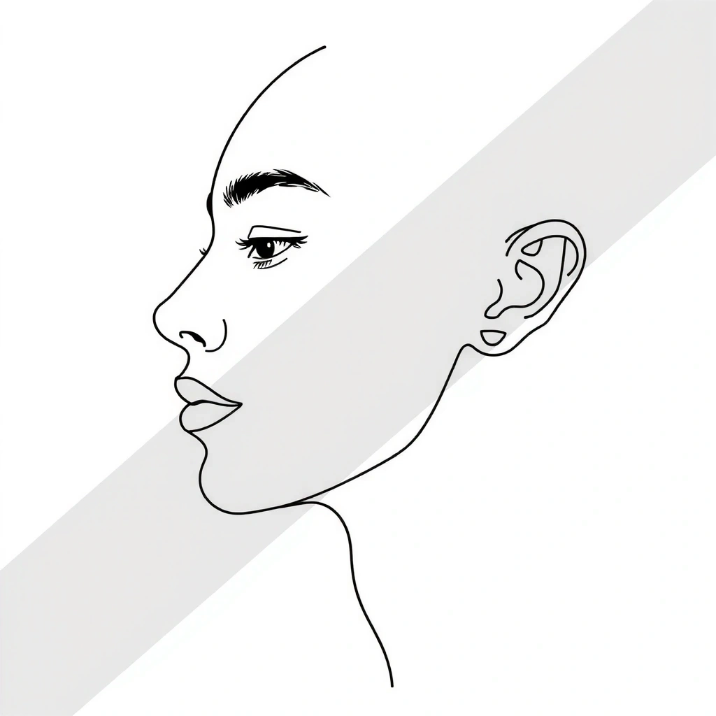 Mapa twarzy - kontury